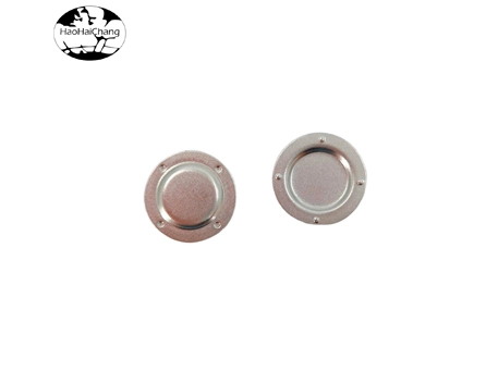 Tampa de metal de aço inoxidável HHC-0792 SPCC redonda com solavancos
