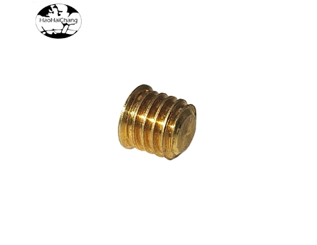 Parafuso de conjunto de soquete hexagonal de aço HHC-475 de chumbo de latão banhado a ouro M3