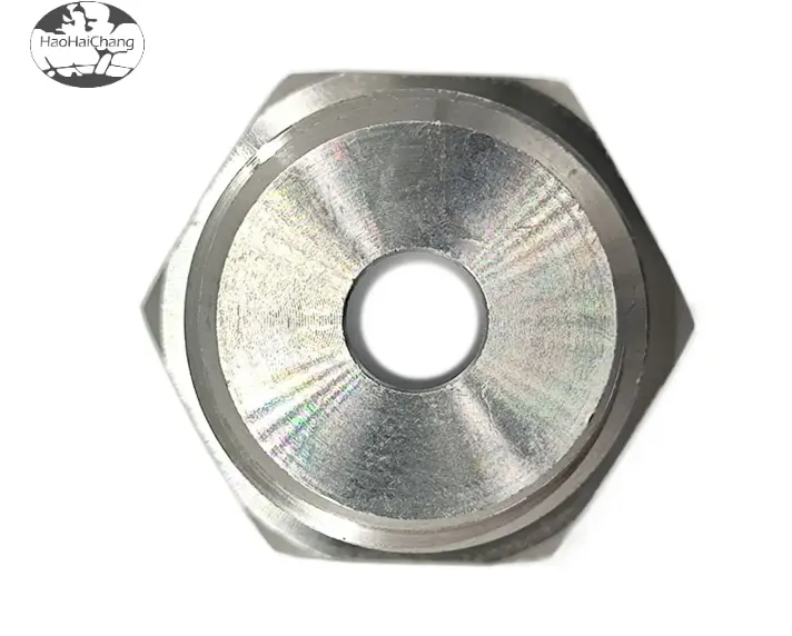 Peças HHC-618 torneadas parafusos hexagonais de aço inoxidável oco