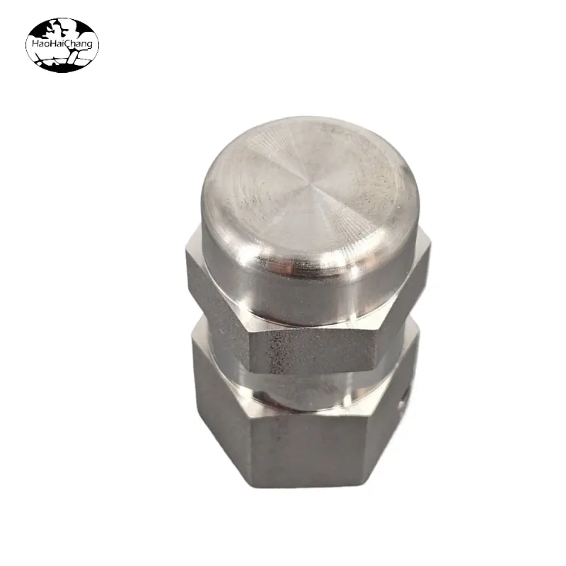 Tampa HHC-1141 conector hexagonal de aço inoxidável